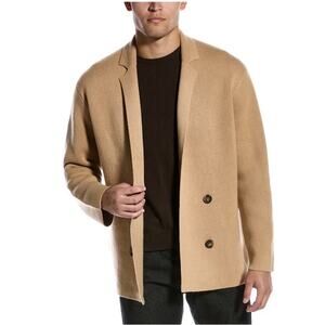 Vince Men’s Double-Breasted Wool & Cashmere-Blend Blazer - Brown - Large $725